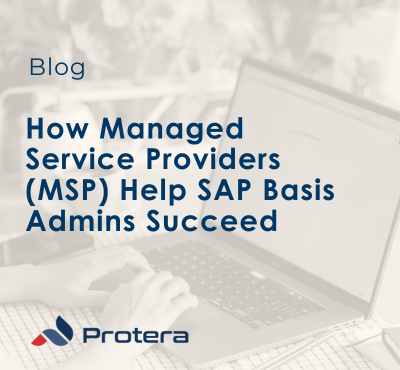 How Managed Service Providers ( MSP ) Help SAP Basis Admins Succeed